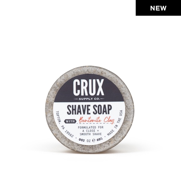 CRUX Shave Soap with Bentonite Clay 2 oz. - Picture 3 of 5